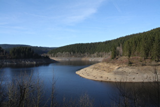 Blick über den Okerstausee nach Nordwesten