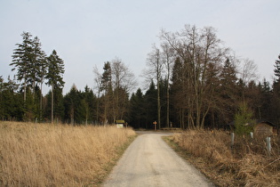 Blick vom Kammweg zur Laube