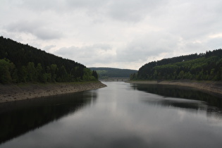 Okerstausee, Blick von der Hauptstaumauer aus