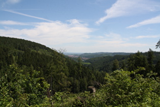 Weg oberhalb der Steinernen Renne, Blick nach Osten