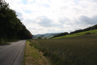 Sattelpunkt zwischen Rhenegge und Sudeck, Blick nach Süden