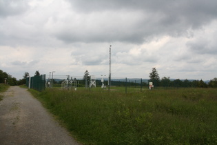 Messgeräte der Wetterstation auf dem Gipfel