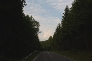 letzter Sattelpunkt der Etappe zwischen Saalhausen und Würdinghausen, Blick nach Norden