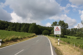 und sowas noch kurz vor'm Ziel, ausgerechnet am letzten "Berg"