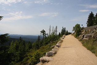 Goetheweg am Westhang des Königsbergs, Blick nach Norden