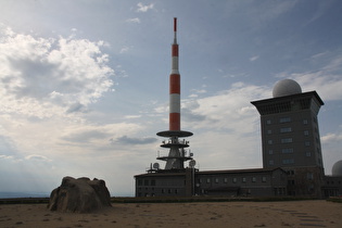 Sendemast und Brockenhotel, Südseite