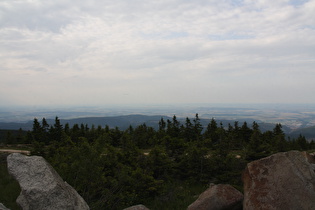 Blick vom Gipfelbereich nach Norden