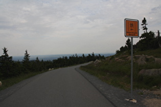 die immer noch schön leere Brockenstraße