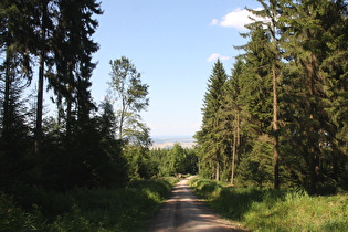 Blick vom oberen Ende des Steilstücks nach Nordosten