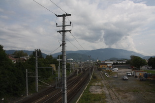 Blick von Warmbad Villach nach Norden über Villach