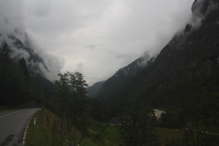 Regen im Tal der Soča