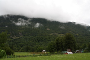 östlich von Bovec, Blick nach Blick nach Nordwesten