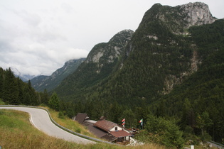 Ostrampe zum Sella Nevea über dem Val Rio del Lago