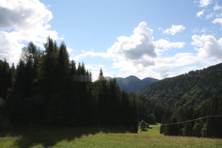 kurz vor dem Etappenstart, Blick von Velt nach Süden