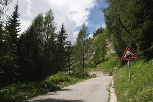 unteres Ende des innerhalb der Kehrengruppe liegenden Steilstücks in der Ostrampe