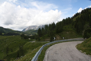 Westrampe der Sella di Rioda, Blick nach Westen