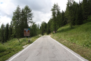 Sella di Ciampigotto, Blick auf die Westrampe