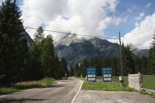 das letzte Flachstück im Val d'Ansiei vor der Passhöhe