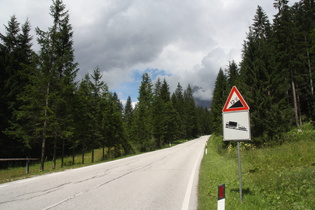 … und bald danach zieht die Steigung merklich an