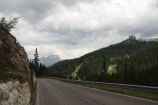 Ostrampe des Passo di Falzarego, Blick nach Osten