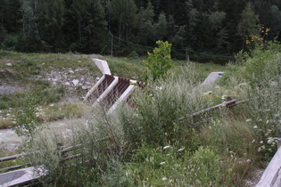 Wildholzsperre in Percha, Blick flussabwärts