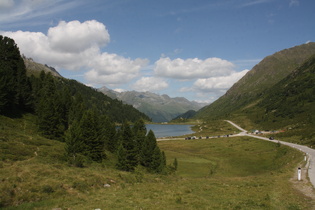 Blick von der Ostrampe auf den Obersee und ins Defereggental