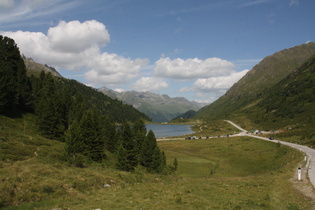 Blick von der Ostrampe auf den Obersee und ins Defereggental