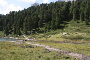 der Obersee mit seinem Abfluss, dem Staller Almbach