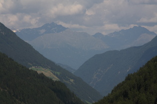 Zoom auf die Glocknergruppe mit dem Großglockner