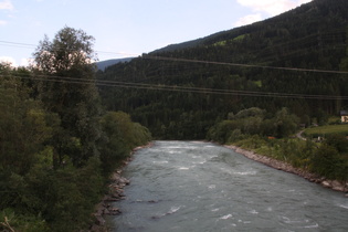 die Isel, Blick flussabwärts …