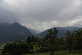 der Regen aus dem Pustertal kommt näher …