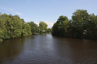 die Aller in Celle, Blick flussaufwärts