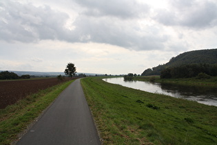 südlich von Forst, Blick nach Süden …