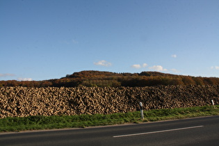 Benther Berg, davor ein saisonaler Rüben"berg"