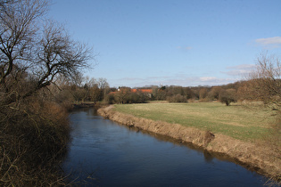 Blick über die Leine zum Kloster Marienwerder