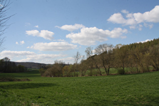 das Emmertal südlich von Lügde, Blick talaufwärts