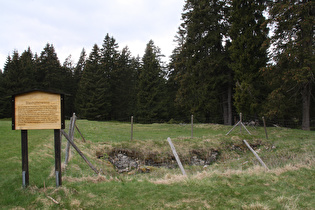 Reste einer Glashütte am Jakobsbruch