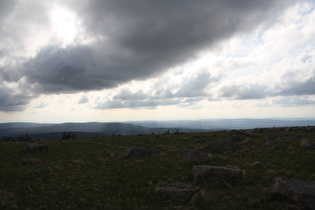 Blick vom Gipfel über Torfhaus nach Westen