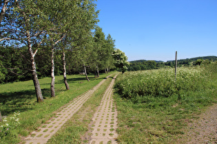 Kolonnenweg in der Zone, Blick nach Osten …