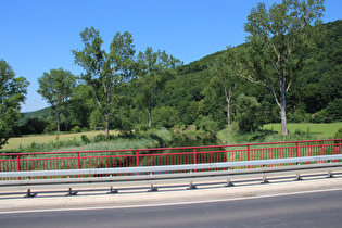 die Werra bei Dorndorf, Blick flussabwärts …