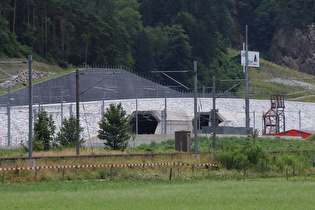 Zoom auf das Nordportal des Gotthard-Basistunnels