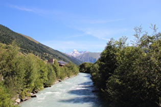 die Rhone in Ulrichen, Blick talaufwärts