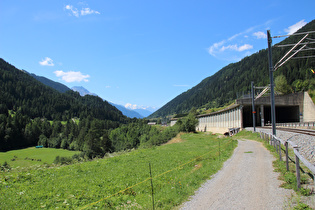 bei Niederwald, Blick Richtung Waliser Alpen