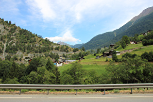 Blick von Grengiols auf die Talstufe und ins Obergoms