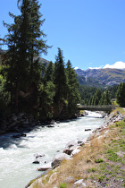 Blick über die Mattervispa talaufwärts