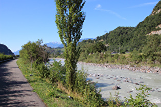 am Südrand von Saint Maurice, Blick talabwärts