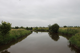 die Bettenwarfer Leide bei Neuharlingersiel, Blick flussabwärts …