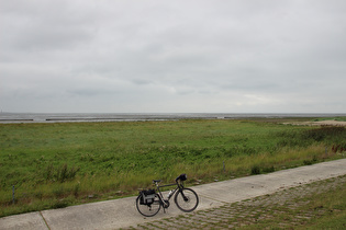 zwischen Harlesiel und Schillig, nördlichster Punkt der Tour