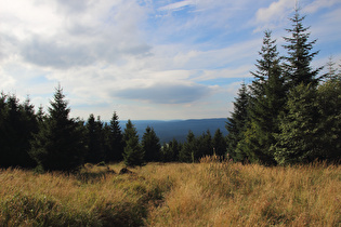 Blick von ziemlich weit oben nach Nordwesten