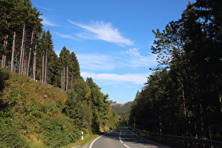 im Steilstück, Blick bergab